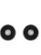 Sava Jewellery Men's Black Silver Clip Stud Earrings