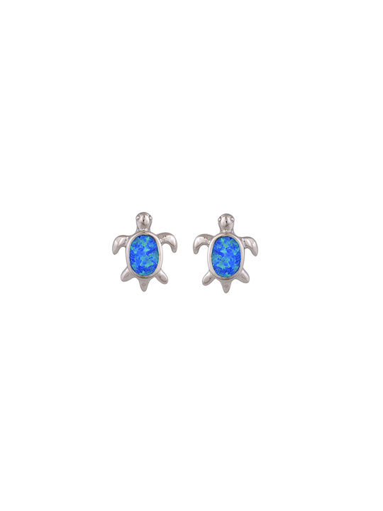 Sava Jewellery Stud Earrings with Clip Made of Silver with Stones