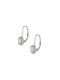 Sava Jewellery Silver Hoop Earrings with Clip and Stones