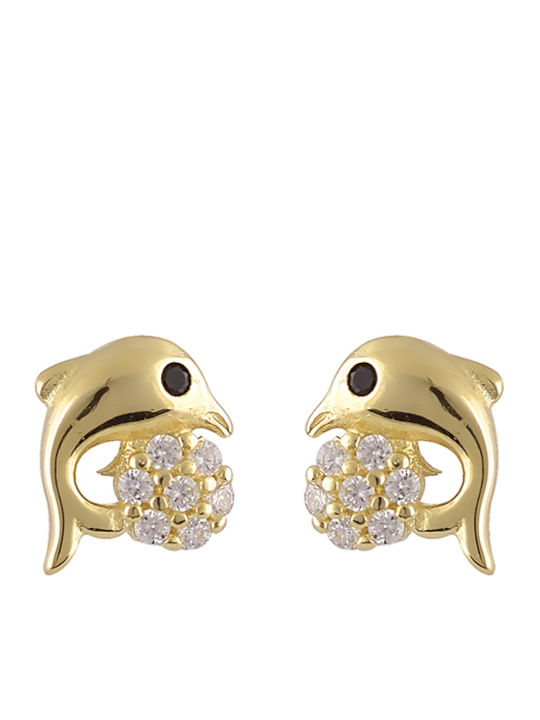 Sava Jewellery Earrings with Clip made of Silver Gold Plated