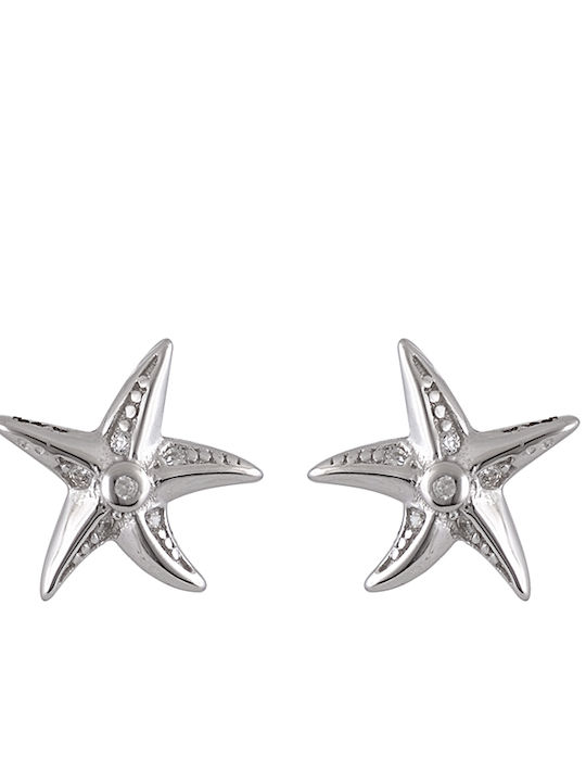 Sava Jewellery Earrings with Clip made of Silver with Stones & Pearls