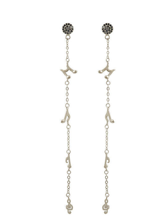 Sava Jewellery Earrings Pendants with Clip made of Silver with Stones