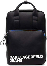 Karl Lagerfeld Artificial Leather Sling Bag with Zipper Black