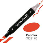 Twin Drawing Marker Red 1pcs