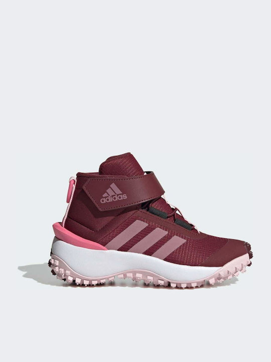 adidas Kids Hiking Boots Fortatrail with Velcro Shadow Red