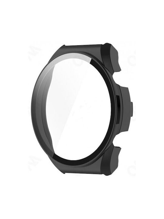 Full Glass Screen Protector Πλαστική Θήκη σε Μαύρο χρώμα για το Watch S1 Pro