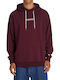 Baseline Sweatshirt with Hood Burgundy