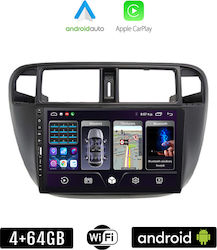 Kirosiwa Ηχοσύστημα Αυτοκινήτου για Honda Civic (Bluetooth/USB/WiFi/GPS/Apple-Carplay/Android-Auto) με Οθόνη Αφής 9"