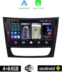 Kirosiwa Car-Audiosystem für Mercedes-Benz E Klasse (W211) 2003-2009 (Bluetooth/USB/WiFi/GPS/Apple-Carplay/Android-Auto) mit Touchscreen 9"