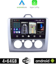 Kirosiwa Ηχοσύστημα Αυτοκινήτου για Ford Focus (Bluetooth/USB/WiFi/GPS/Apple-Carplay/Android-Auto) με Οθόνη Αφής 9"