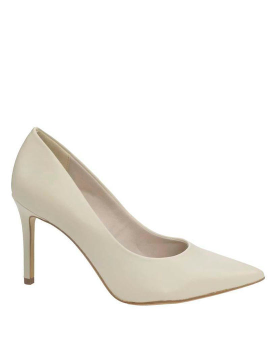 Tamaris Pointed Toe Stiletto Beige High Heels