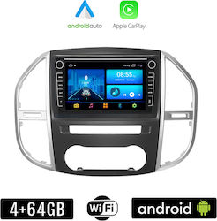 Booma Car-Audiosystem für Mercedes-Benz Vito / Sprinter / Viano 2004-2019 (Bluetooth/USB/WiFi/GPS/Apple-Carplay/Android-Auto) mit Touchscreen 8"