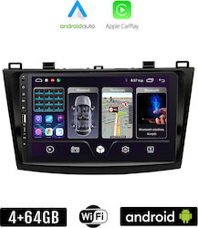 Kirosiwa Ηχοσύστημα Αυτοκινήτου για Mazda 3 (Bluetooth/USB/WiFi/GPS/Apple-Carplay/Android-Auto) με Οθόνη Αφής 9"