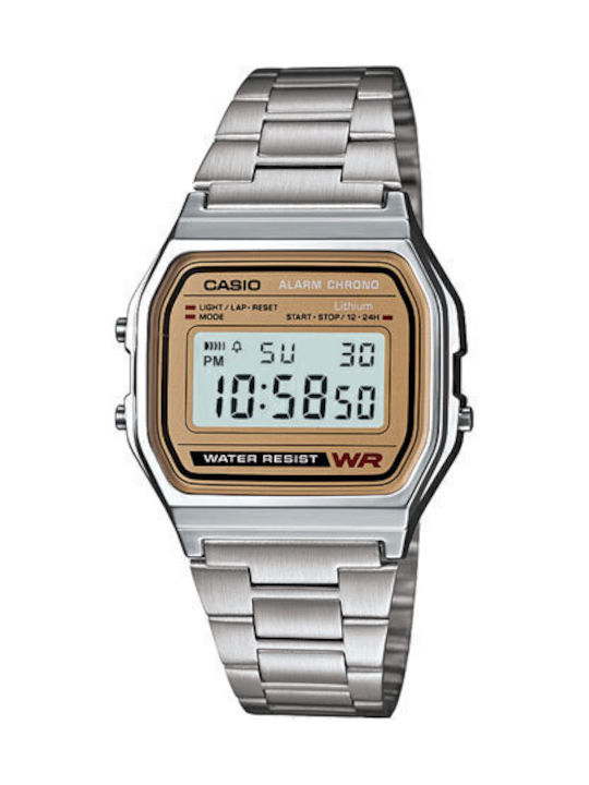 Casio Casio Vintage Часовник На Батерия С Метална Гривна