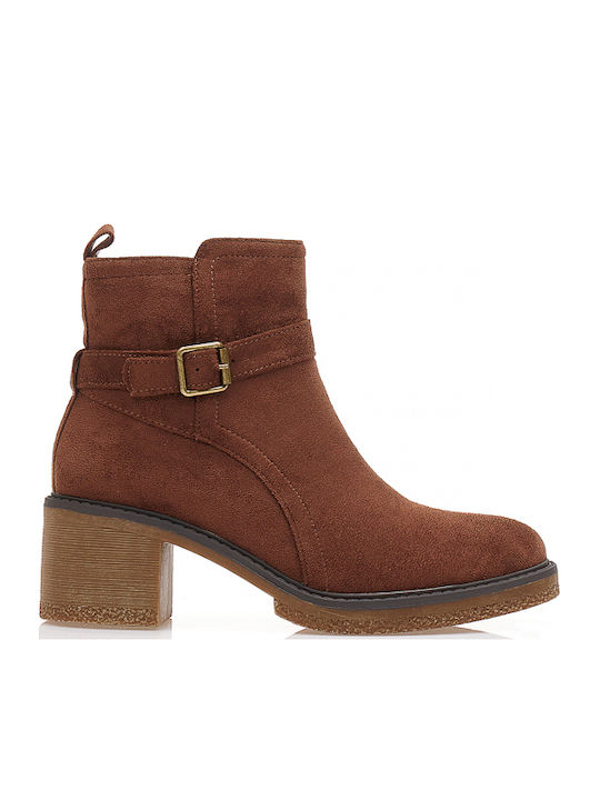 Tsoukalas Wildleder Stiefeletten Damen Braun
