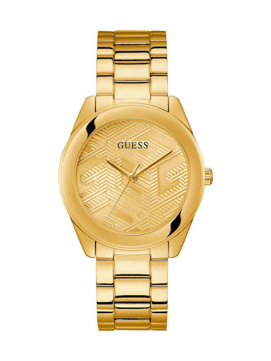 Guess Γυναικείο Ρολόι 40mm Μπαταρίας με Χρυσό Μ...