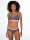 Set Bikini Τριγωνάκι Animal Print Μαύρο