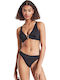 Set Bikini Τριγωνάκι με Αφαιρούμενη Ενίσχυση & Brazil Μαύρο