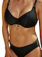 Helen Underwire Bikini Set Bra & Slip Bottom Black