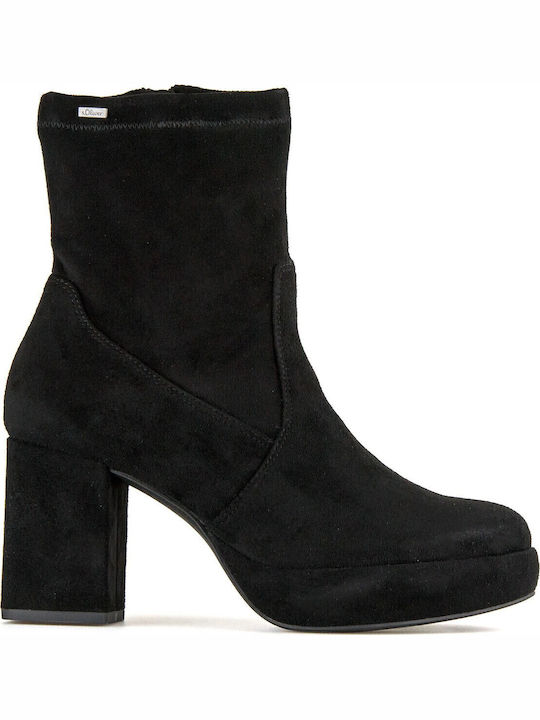 s.Oliver Suede Women's Ankle Boots with High He...