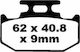 EBC Τακάκια Μοτοσυκλέτας Πίσω για Kawasaki KDX / KX