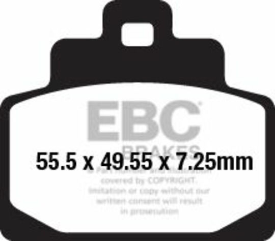 EBC Τακάκια Μοτοσυκλέτας Πίσω για Piaggio GTS 125 Vespa GTS 300