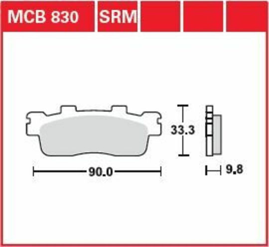 TRW Motorcycle Brake Pads for Kymco Downtown 300