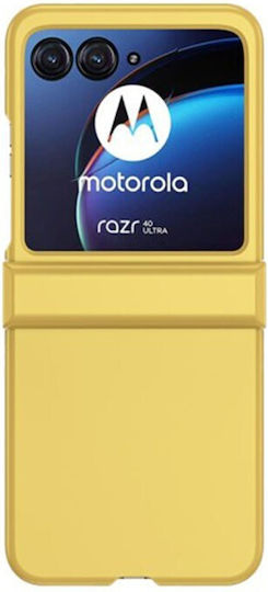 Skin Feel Back Cover Πλαστικό Κίτρινο (Razr 40 Ultra)