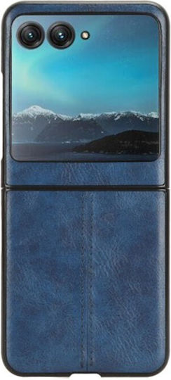 Shell Stitching Back Cover Δερμάτινο / Πλαστικό Μπλε (Razr 40 Ultra)