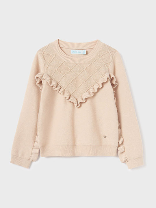 Kinderhemd Langarm Beige