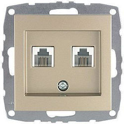 Mono Electric Telefonsteckdose mit Rahmen Mono Electric Telefonsteckdose mit Rahmen