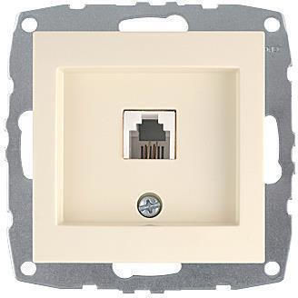 Mono Electric Телефонен Контакт Без Рамка Единичен В Бежов Цвят 500-001705124