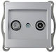 Mono Electric TV Antenna Socket Aerial in Silver color 500-002105139