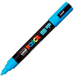 Posca Markeri Permanent Culoare Full Face Albastru Deschis Posca Markeri Permanent Culoare Full Face Albastru Deschis