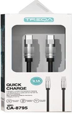 AGC USB 2.0 Cable USB-C male - USB-C Μαύρο 1m 30502144