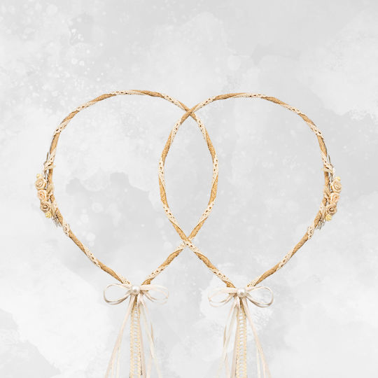 La Vista Silver Plated Wedding Crowns