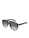 Ysl Dune Men's Sunglasses with Black Plastic Frame and Black Gradient Lens SL596 006