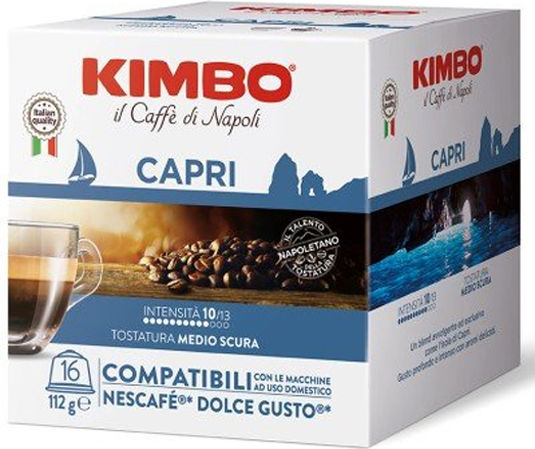 Kimbo Капсули Еспресо Capri Съвместими с машина Dolce Gusto 16капси
