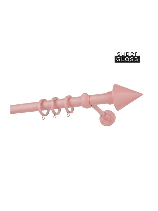 Zogometal Metallisch Vorhangstange CP4146 Einfach Φ25mm 160cm Rosa