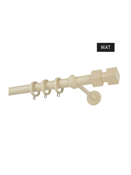 Zogometal Metalic Galerie pentru perdele CP4144 Simplu Φ25mm 240buc Bej
