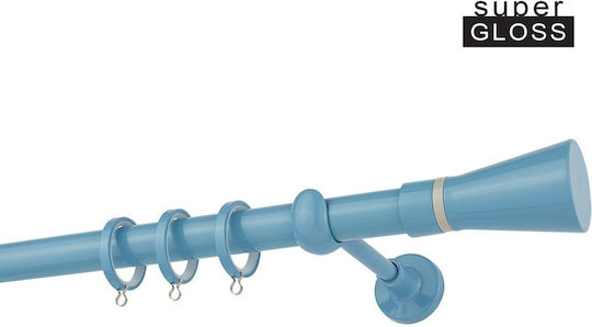 Zogometal Металик Корниз CP4110 Двоен с Релса Φ25мм 200бр Светлосин