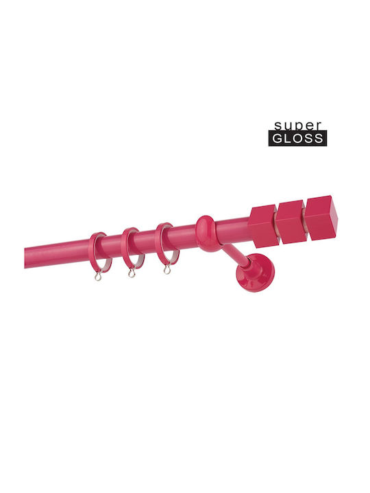Zogometal Metallic Curtain Pole CP0473 Single Φ25mm 300cm Fuchsia