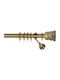 Import Hellas Metallisch Vorhangstange No8 Einfach Φ25mm 140cm Oxyde