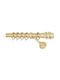 Import Hellas Metallisch Vorhangstange Νo4 Einfach Φ25mm 60cm Gold