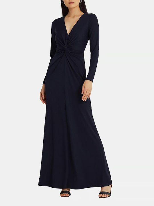 Ralph Lauren Maxi Βραδινό Φόρεμα Navy Μπλε