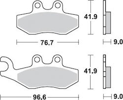 Braking Τακάκια Μοτοσυκλέτας Πίσω για Piaggio Beverly 125 / Liberty Braking Τακάκια Μοτοσυκλέτας Πίσω για Piaggio Beverly 125 / Liberty