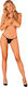 Obsessive Maderris Γυναικείο Sexy String Μαύρο
