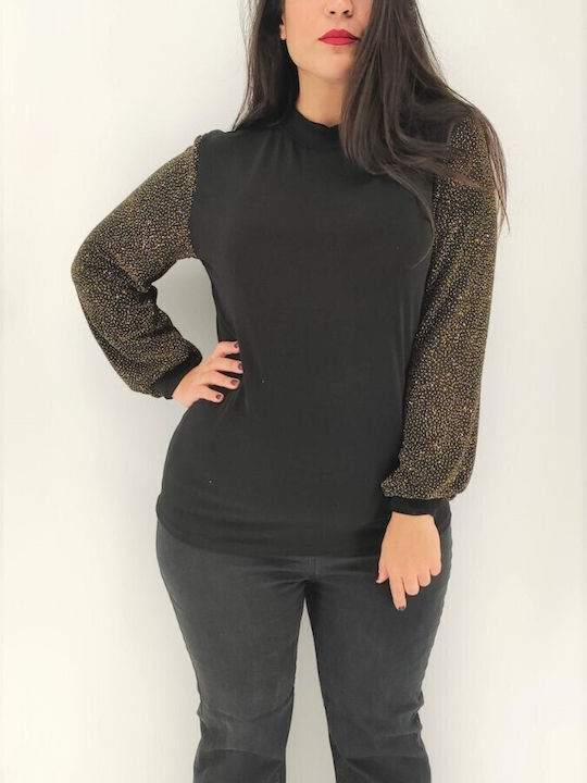 Women's Blouse Long Sleeve Black