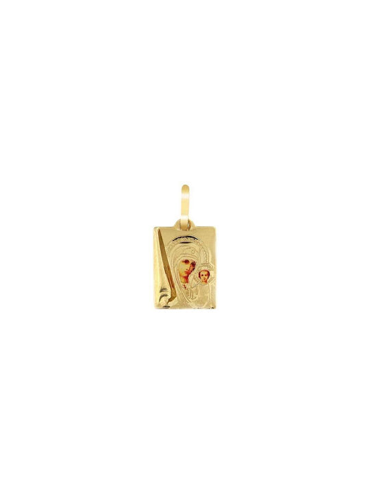 Eforo Pendant Kids Talisman with Virgin Mary from Gold 14K PA11100033