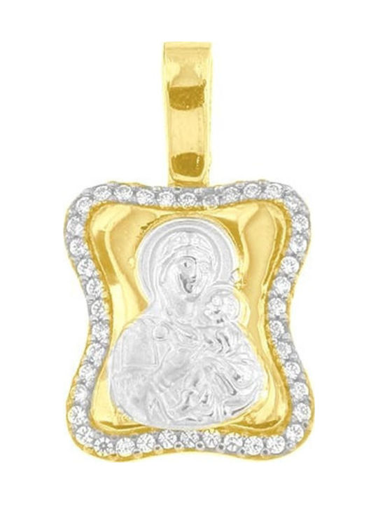 Eforo Pendant Kids Talisman with Jesus Christ made of Gold 14K PA11400158